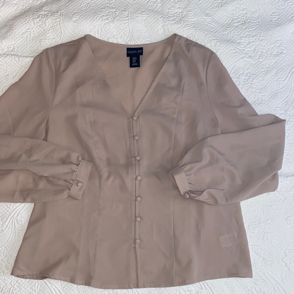 Blush work blouse